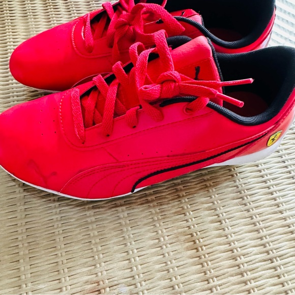 Puma Shoes Puma X Ferrari Mens Red Ferrari Neo Cat Sneakers Shoes